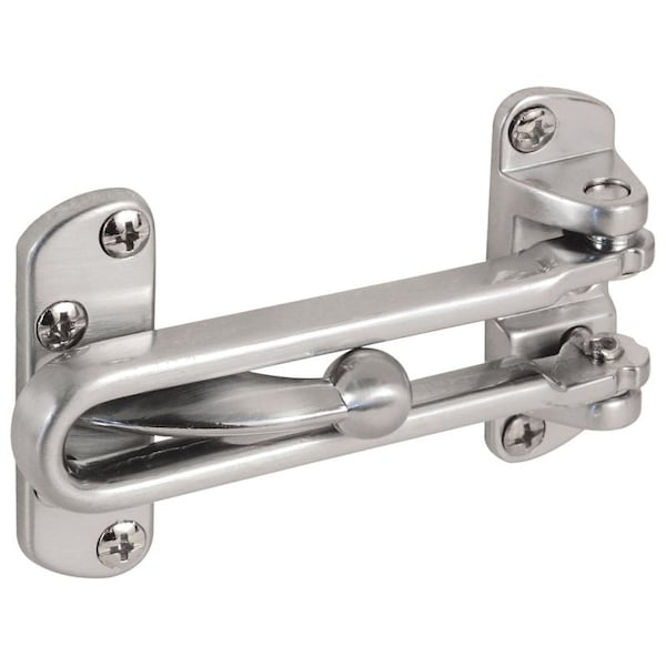 Prime-Line Door Guard Swing Bar Brsh Chr U 9901 - main