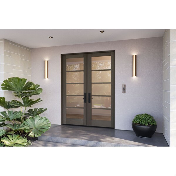 Doornmore G105, 74.5" x 98" ( 2x36" Door) Left Hand, Mahogany SDL 5 Lite Exterior Door G105-SW-3696_2_LI - main