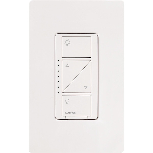 Lutron Lighting Dimmer, 1-Pole, 120V, White PD-6WCL-WH - main