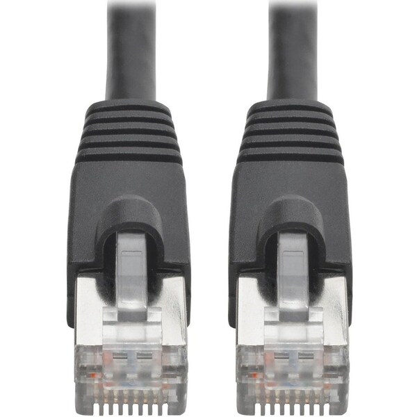 Eaton Tripp Lite Series Cat6a 10G Snagless Shielded STP Ethernet Cable RJ45 M/M, PoE, Black, 20 ft. N262-020-BK - main