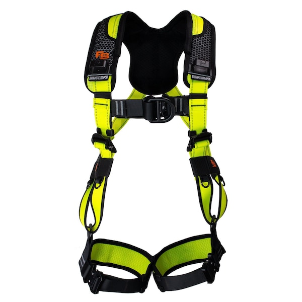 Fall Safe Safety Harness, Aluminum, 2XL, Black/Green FS242ICD-2XL - main