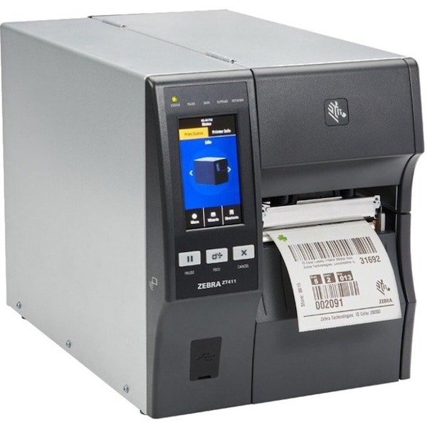 Zebra Industrial Printer, 300 dpi, ZT400 Series, Weight: 36 lb ZT41143-T0100A0Z - main