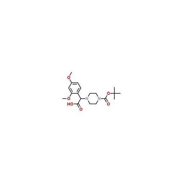 Ak Scientific 2-(4-Boc-piperazinyl)-2-(2, 4-dimethoxylphenyl)acetic acid (1g), CAS 1400644-22-5 C019-1g - main