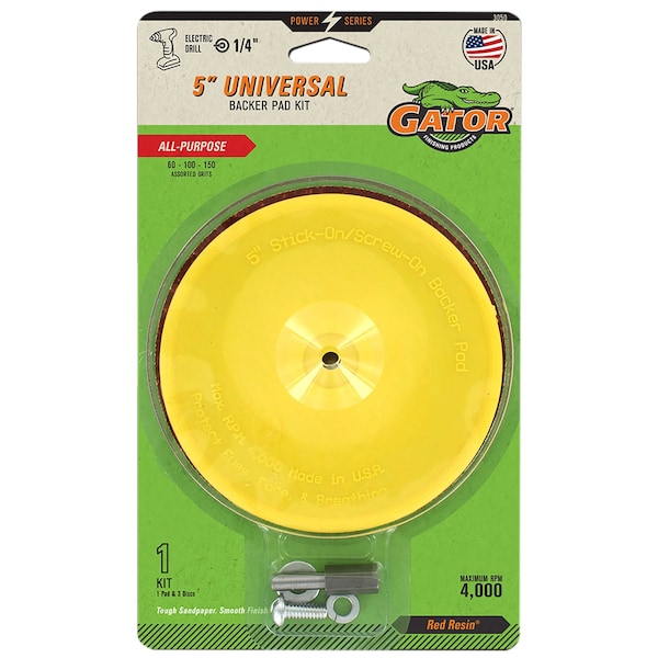 Gator Finishing 5 in. Universal Sand Backer Pad Kit 3050 - main