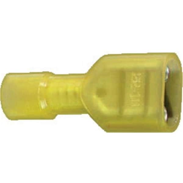 Doomsday 10-12 Gauge Yellow Female Nylon Fully Insulated Q-Disconnects DO590042 - main