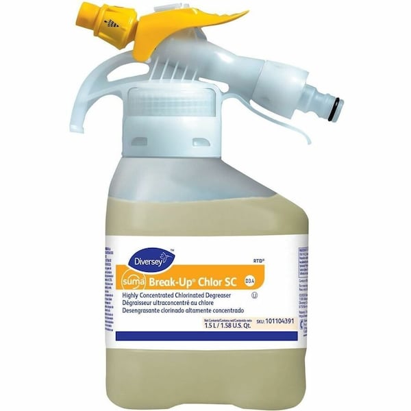 Diversey Degreaser, 1.5 L Hose End Connection Bottle, Liquid, 2 PK 101104391 - main