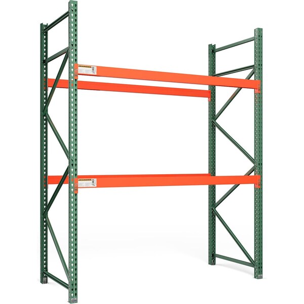 Global Industrial Bolted Teardrop Pallet Rack Starter, 144"Wx 42"D x 120"H, 5702 lbs Shelf Cap 320868A - main