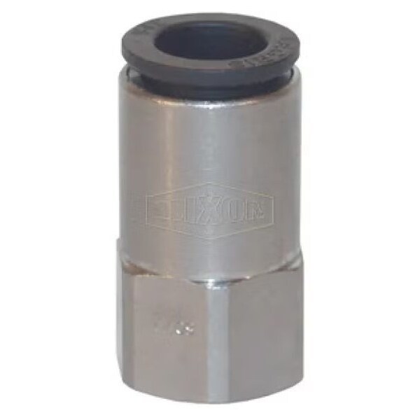 Dixon Legris by Push-In Connector, 1/8 x 3/8 in Nominal, FNPT x Tube, 290 psi Pressure, Brass/Nylon, Dome 30146011 - main