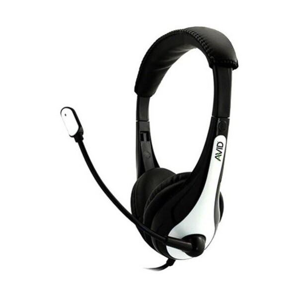 Ergoguys AVID AE-36 HEADSET WITH NOISE CANCELLING MIC & 3.5MM PLUG WHITE 1EDUAE36WHITE - main