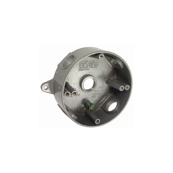 Hubbell 16.0 cu.in, Round Box Type, Aluminum, Round Shape 5361-5 - main