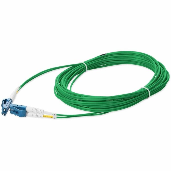Add-On 3M LC TO LC GREEN OS2 DUPLEX OFNR (RISER-RATED) SMF FIBER PATCH CABLE ADD-LC-LC-3M9SMF-GN - main