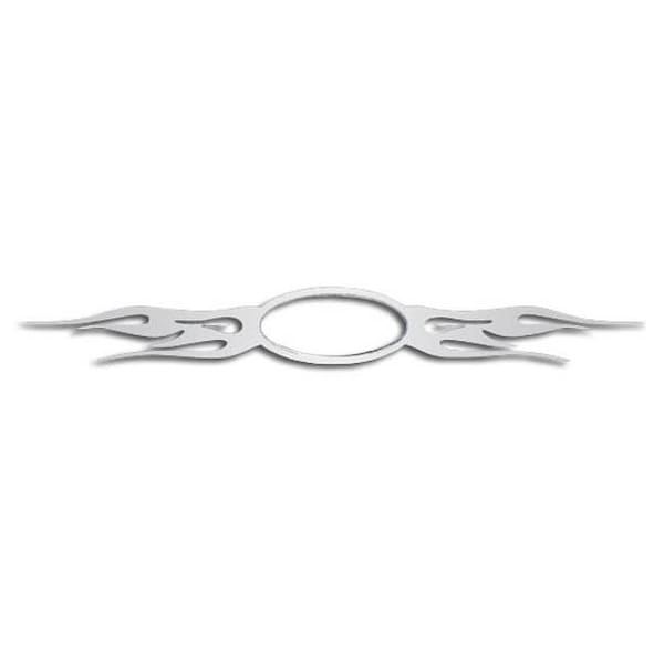 Ilc Replacement For Peterbilt 367 Year 2017 Stainless Steel Wildfire Hood Emblem Accent WZ-EL44-D - main