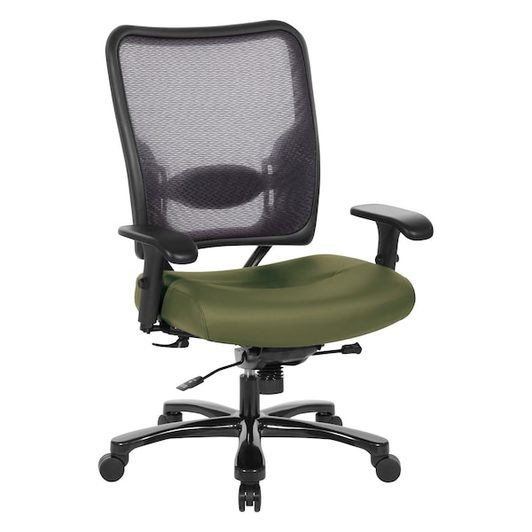 Space Seating 75 Series Big & Tall Double AirGrid Back and Fabric Seat Chair, Dillon Sage 75-7A773-R106 - main