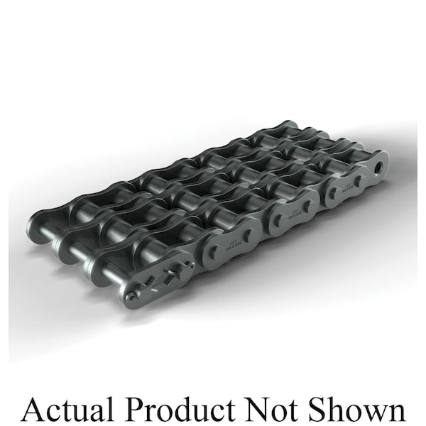 Hkk Chain Riveted Standard Roller chain, 10 ft OAL, 1-1/4 P, 3/4 Dia x 3/4 in W Roller, Alloy Steel RC100R3A - main