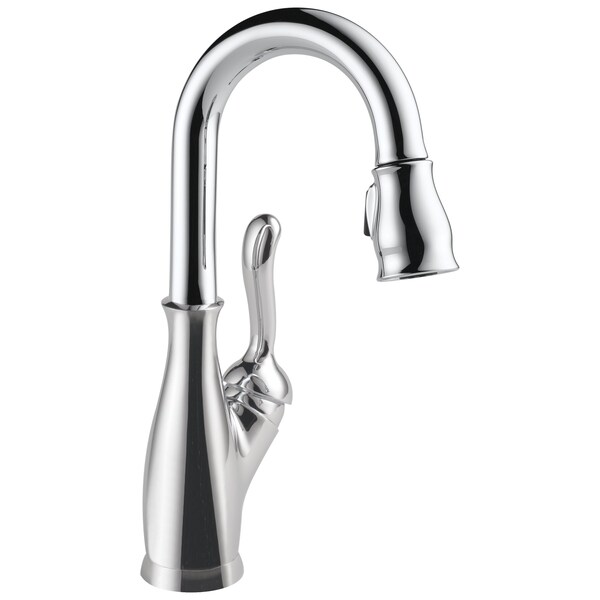 Delta Leland Single Handle Pull-Down Bar / Prep Faucet In Chrome 9678-DST - main