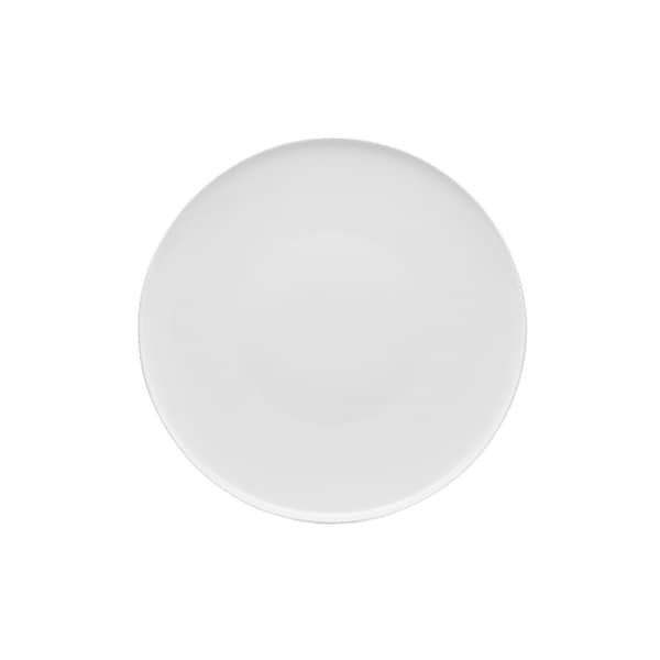 Homeroots White Six Piece Round Coupe Porcelain Service For Six Dinner Plate Set 483483 - main