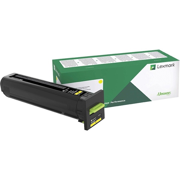 Lexmark Yellow Return Program Toner Cartridge, TAA Compliant, Yield: 8000 Pages 72K00YG - main