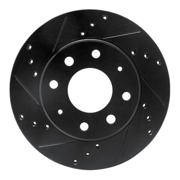 Dynamic Friction Co DFC Brake Rotor - Drilled and Slotted - Black 633-72022L - main