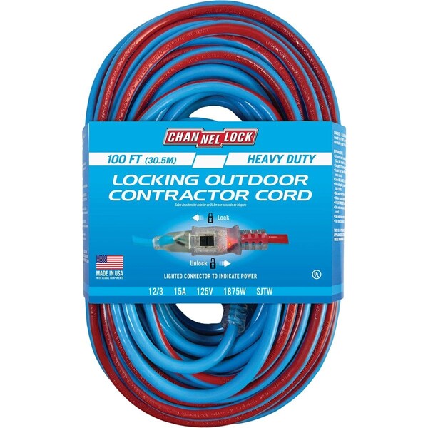 Channellock 100 Ft. 12/3 Extension Cord LKJTW123-100BR2 - main