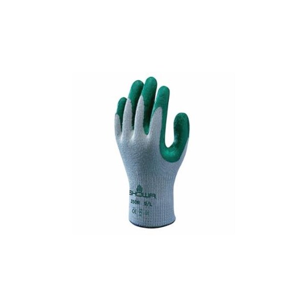 Showa Atlas Fit 350 Nitrile-Coated Glove, Medium, Gray/Green 845-350M-08 - main