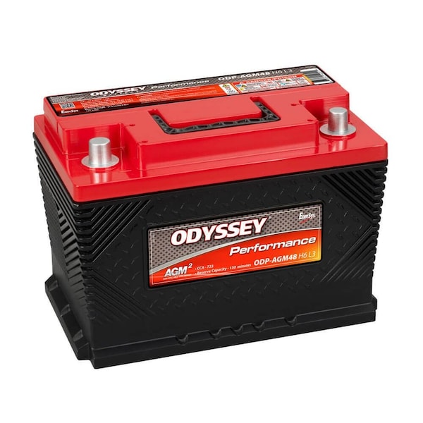Odyssey 48 BCI Group Size, 12 Volt, 720 Cold Cranking Amps/ 1250 Pulse Hot Cranking Amps, SAE Top Terminals ODP-AGM48 - main