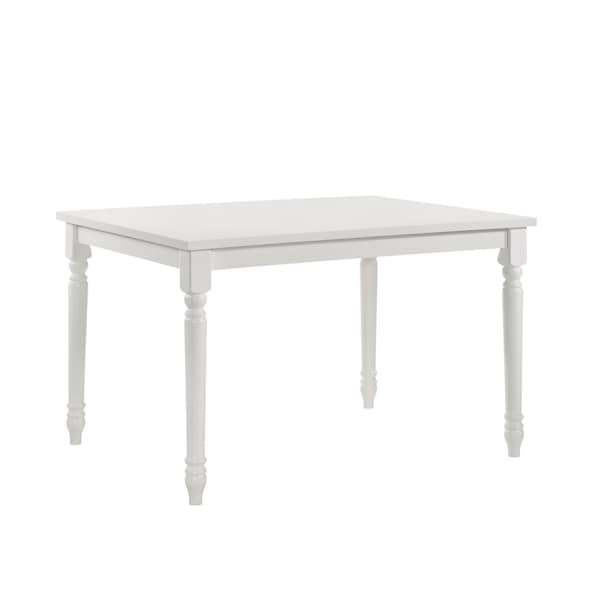 Homeroots 48" White Solid Wood Dining Table 517758 - main