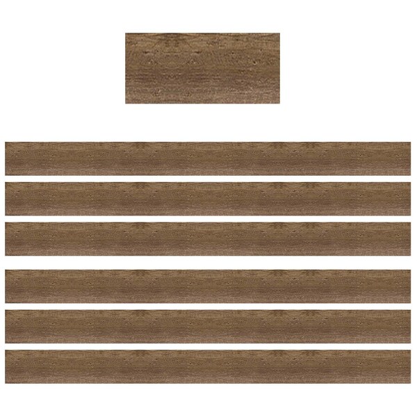 Teacher Created Resources Home Sweet Classroom Wood Design Straight Border Trim, 35 Feet Per Pack, 6PK TCR8700 - main