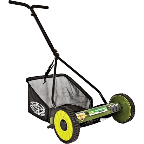 Sun Joe Manual Mower, w/Grass Catcher, 16" MJ500M - main