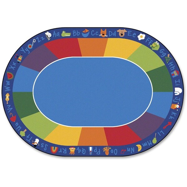 Carpets For Kids Fun with Phonics 8.25 ft. x 11.67 ft. Oval Carpet 9616 - main