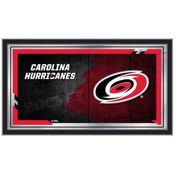 Holland Bar Stool Co Carolina Hurricanes 15" x 26" Hockey Collector Mirror by Holland Bar Stool Company MColCarHur - main