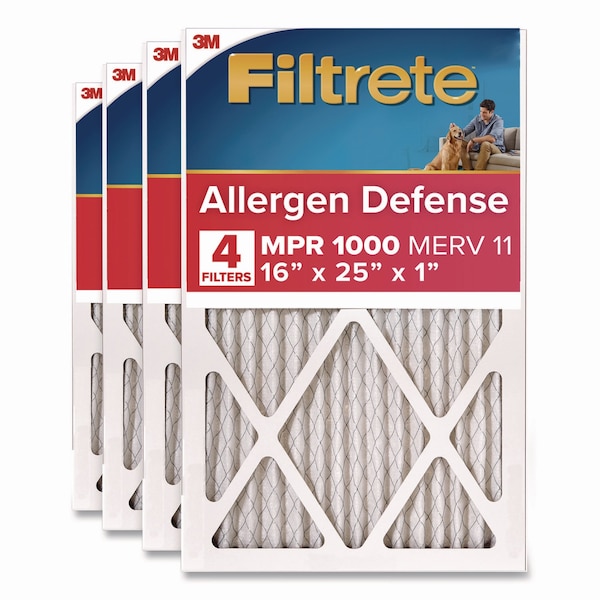 Filtrete Allergen Defense Air Filter, 16 x 25, 4PK 9801-4CA - main