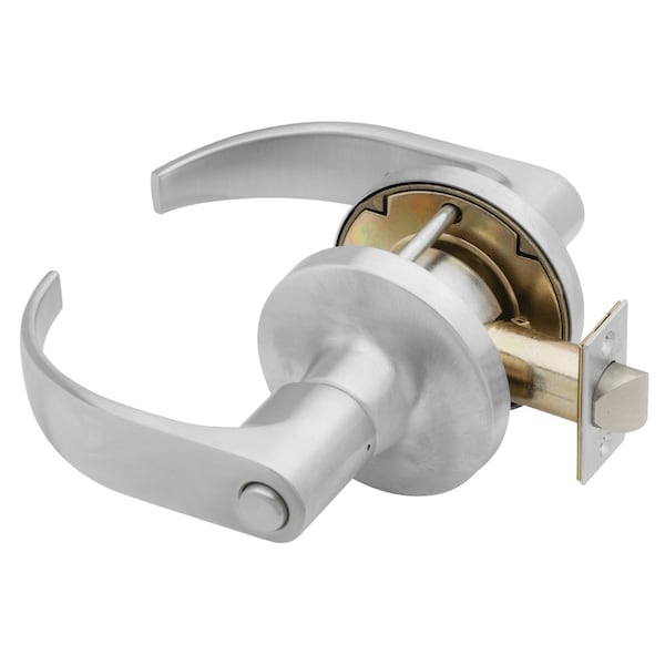 Falcon Grade 1 Privacy Hospital Cylindrical Lock, Non-keyed, Quantum Lever, Standard Rose, Satin Chrome Fi T291S Q 626 - main