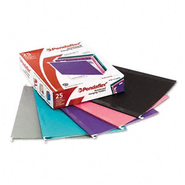 Esselte Pendaflex Esselte Pendaflex Reinforced Hanging Folders Kraft Letter Pastel Colors 25/Box, 25PK 415215ASST2 - main
