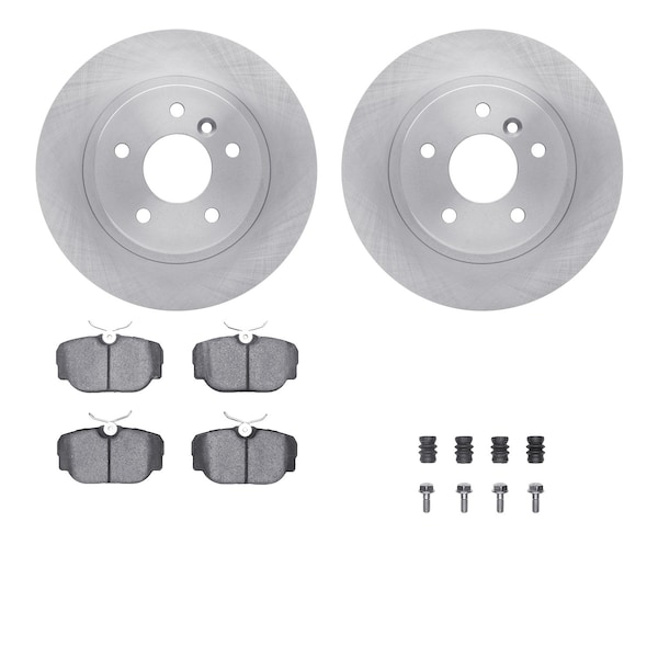 Dynamic Friction Co DFC Brake Rotor with 5000 Brake Pads and Hardware Kit 6512-11058 - main
