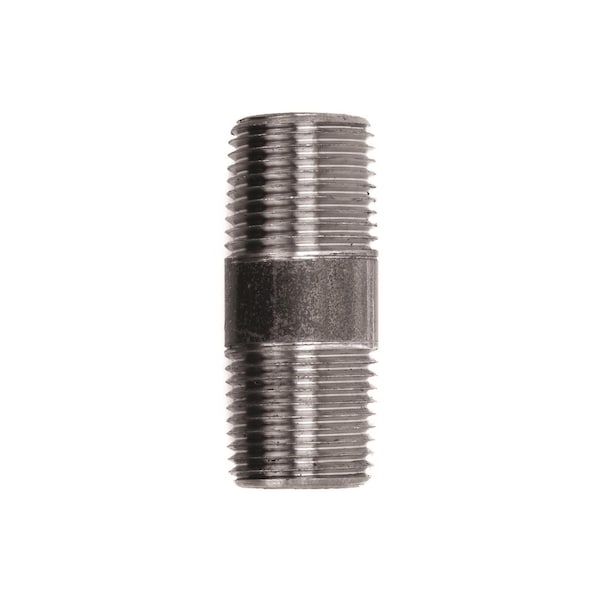 Ace Trading - Nipple 1/2 in. MIP each X 1/2 in. D MIP Black Steel 2 in. L Nipple 300UP12X2 - main