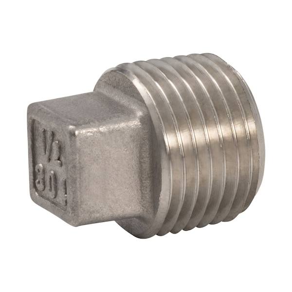 Proline Series Stainless Steel 304 1/2-in MIP Plug SF-823 - main