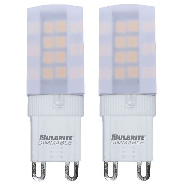 Bulbrite 35-Watt Equivalent T4 Dimmable Bi-Pin (G9) LED Light Bulb Warm White, 2PK 861526 - main