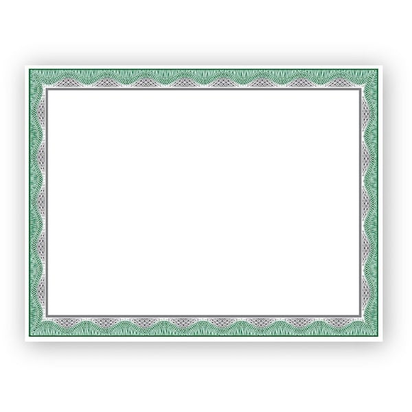 Geographics Silver Foil Award Certificates - 65 lb Basis Weight - 11in Width - Inkjet, Laser Compatible, 8PK 48763 - main