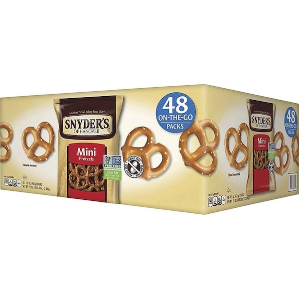 Snyders Fat Free Mini Pretzels, Multi, 48PK SNY088150 - main