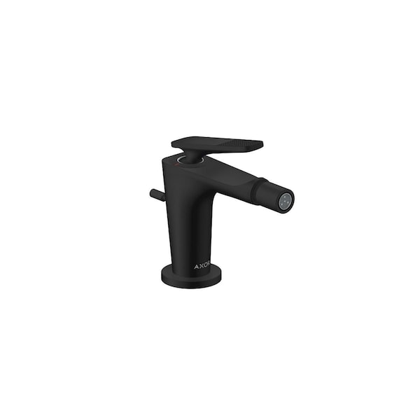 Axor Citterio C Single-Hole Bidet with Pop-Up Drain- Cubic Cut in Matte Black 49211671 - main