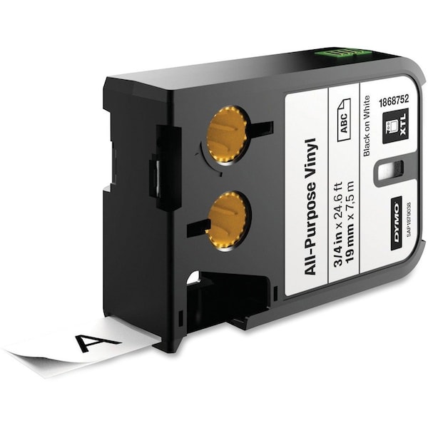 Dymo Cartridge Label, Black/White, Labels/Roll: Continuous 1868752 - main