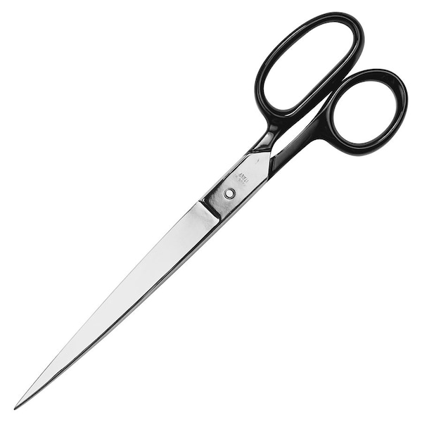 Acme United Clauss 10252 Forged Nickel Plated Office Scissors, 9", Black 10252 - main
