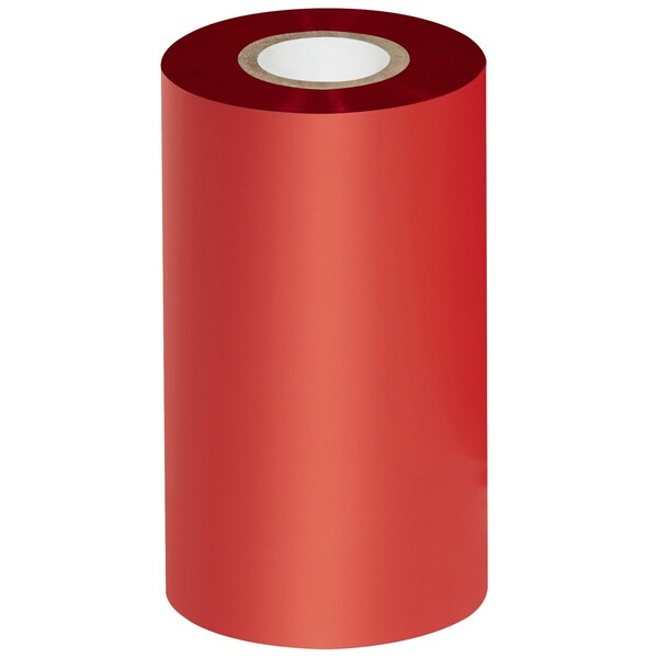 Zebra 4.33in x 984ft Red Thermal Transfer Ribbons- Wax/Resin, 6PK THT308RD - main