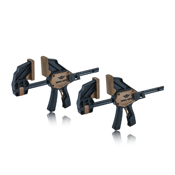 Spec Ops Trigger Clamp for Woodworking 7in Large One-Handed Bar Clamp/Spreader Heavy Duty 330 Lbs. 2-Pack SPEC-TCL7-2PK - main