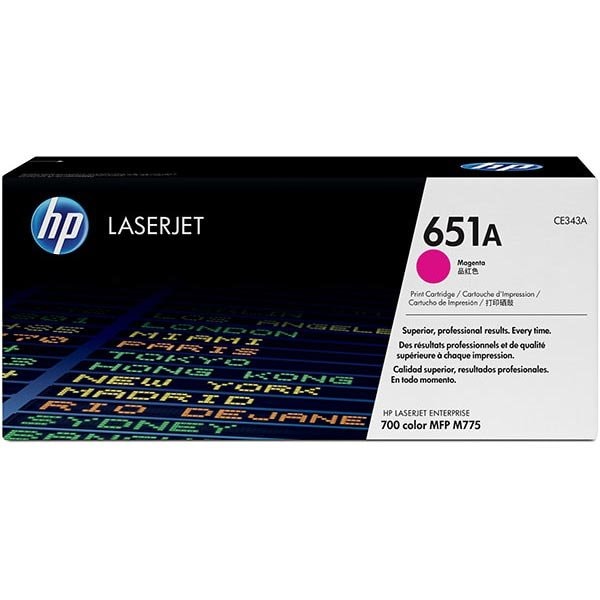 Hp 651A Magenta Original LaserJet Toner Cartridge for US Government, 16,000 Yield CE343AG - main