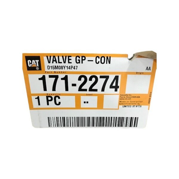 Caterpillar VALVE GP CON, CATERPILLAR OEM 1712274 1712274 - main