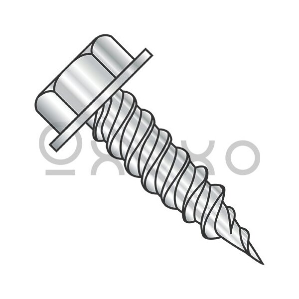 Oxoxo 10-16X1 Unslot Ind Hexwasher 1/4in Across Flats F/T Self Piercing Scr 410 Stainless Steel, 4000PK 566761 - main