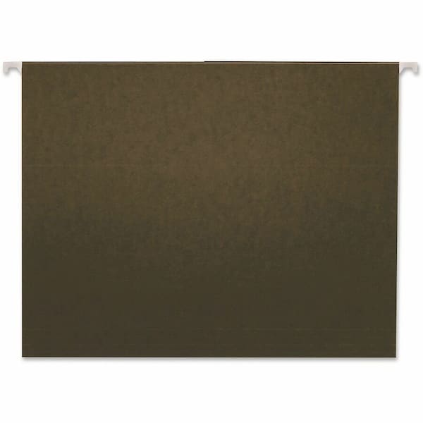 Universal Hanging File Folders, 1/3 Tab, 11 Point Stock, Letter, Standard Green, 25/Box 14113 - main