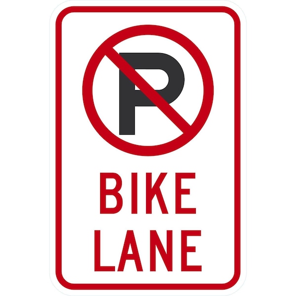 Lyle R7-9A, (No Pkg Sym) Bike Lane, 12x18, High Intensity Prismatic, White G-4310-HI_12x18 - main