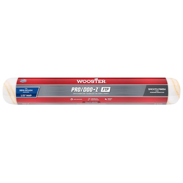 Wooster Pro/Doo-Z FTP Synthetic Blend 18 in. W X 1/2 in. Paint Roller Cover 1 pk RR667-18 - main
